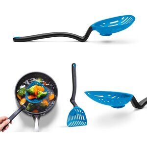 Dreamfarm Dripless Sit up Strainer Lestrain in Classic Blue